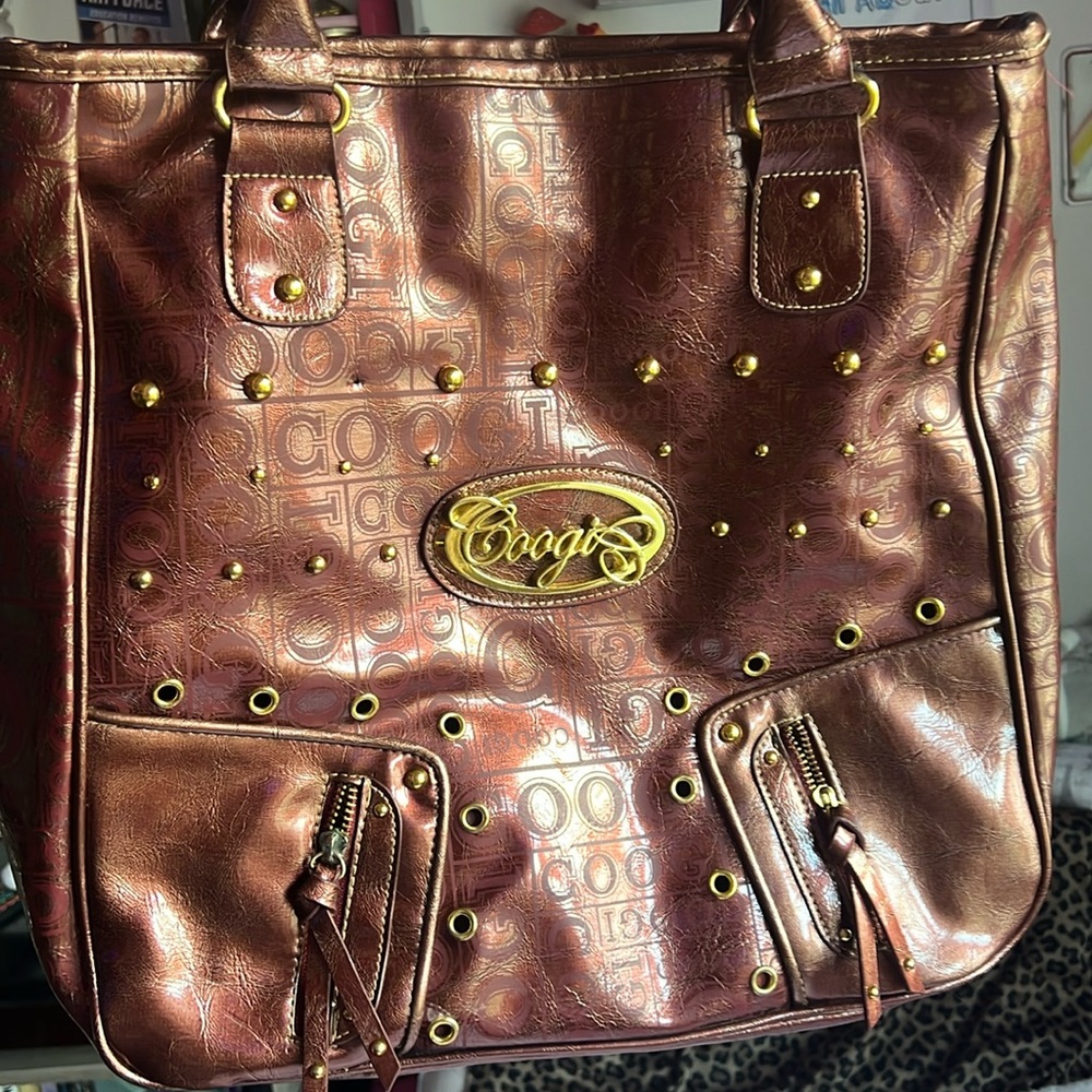 Copper/ Metalic Purple Coogi Y2k Vintage 2000s bag